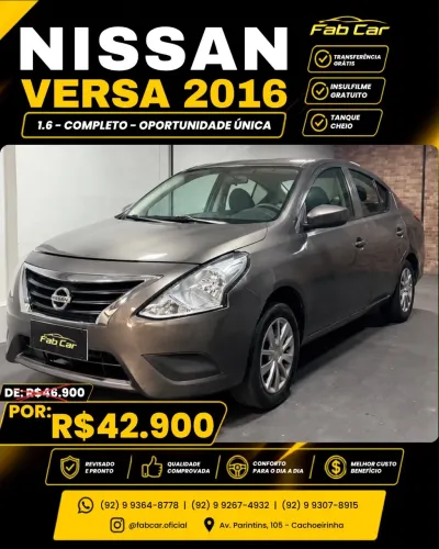 Nissan Versa SV 1.6 16V Flexstart 4P Mec. 2016