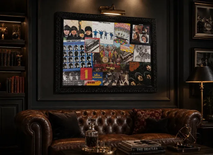 Vendo quadro de quebra cabeça dos Beatles