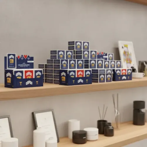 Caixa Com 12 Baralhos Copag 139 Tradicional Original Azul e Vermelho Profissional