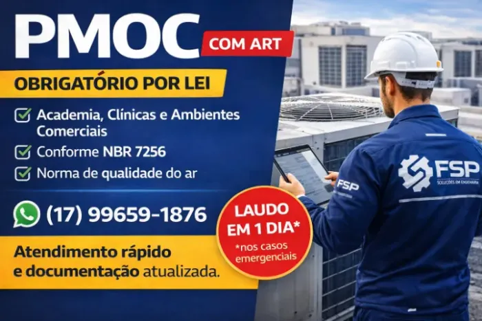 PMOC com ART - Engenheiro Responsável | Regularize seu Ar-Condicionado