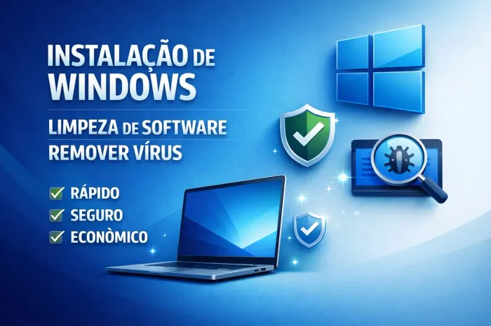 INSTALAÇÃO DE WINDOWS | Remoção de virus e limpeza de software