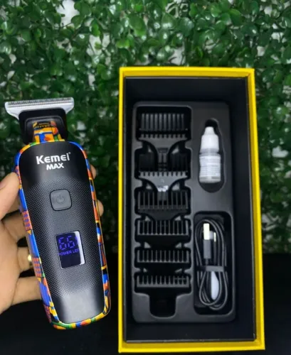 Máquina acabamento Kemei cabelo profissional