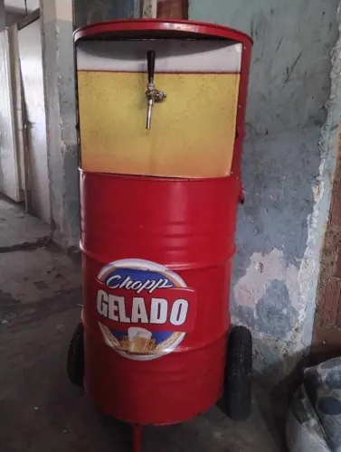 chopeira a gelo (carrinho movel)