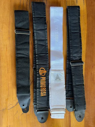 Kit 4 alças correia para violão, guitarra