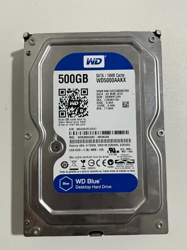HD 3.5 - Grande - 500 GB - Alerta - Funcionando