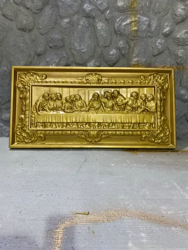 Quadro Santa Ceia - Escultura em Alto-Relevo