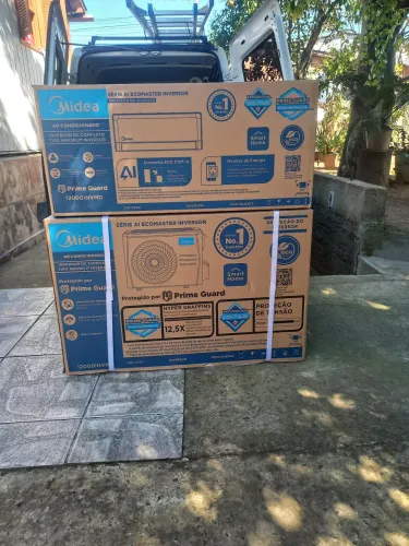 Ar split midea inverter com a instalação