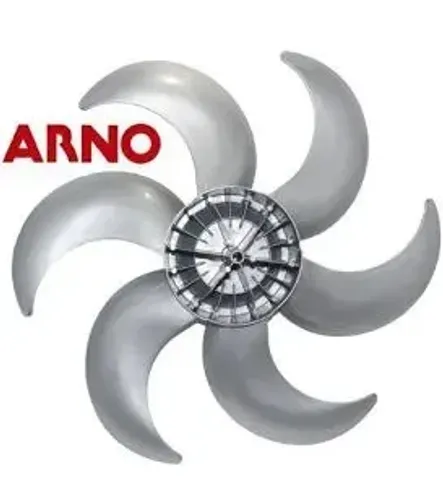 Helice ventilador ARNO 40cm COR PRATA (CINZA) não serve pra outra marca.