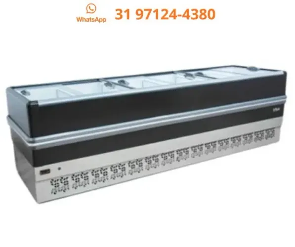 Ilha para Congelados 3M Vidro Reto Polar