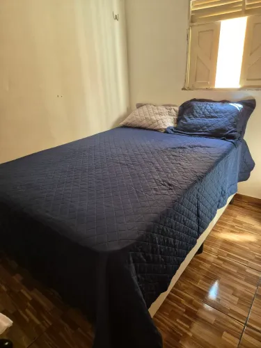 Cama Box Casal + Colchão de Molas Semi Novo | Excelente Estado | Jogo de cama grátis