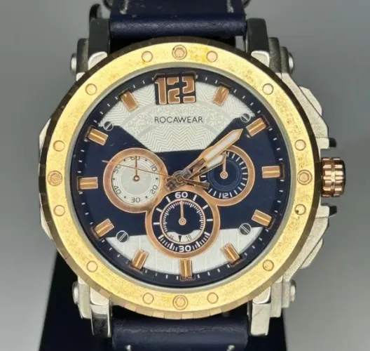 Relógio Rocawear Chrono Blue & Gold
