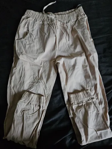 Calça jogger usada cor salmão