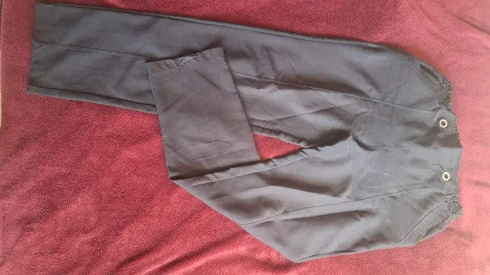 Calça alfaiataria pantalona preta 40