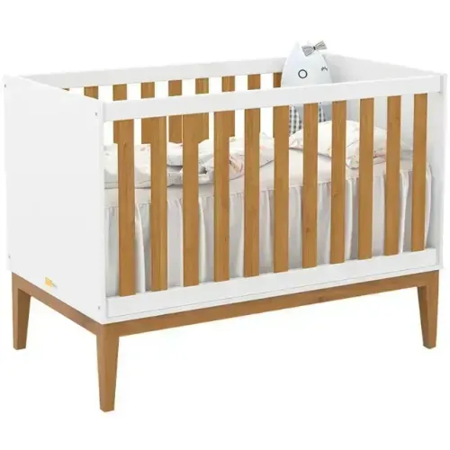 Berço minicama Unique branco/ecowood Matic