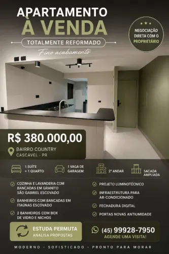 Apartamento totalmente reformado à venda
