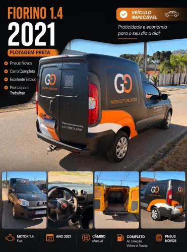Fiat Fiorino Furgão Work. Hard 1.4 Flex 8V 2P 2021