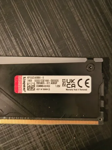 Memória RAM Kingston Beast DDR5 8GB 5200MHZ CL40 RGB - KF552C40BBA-8