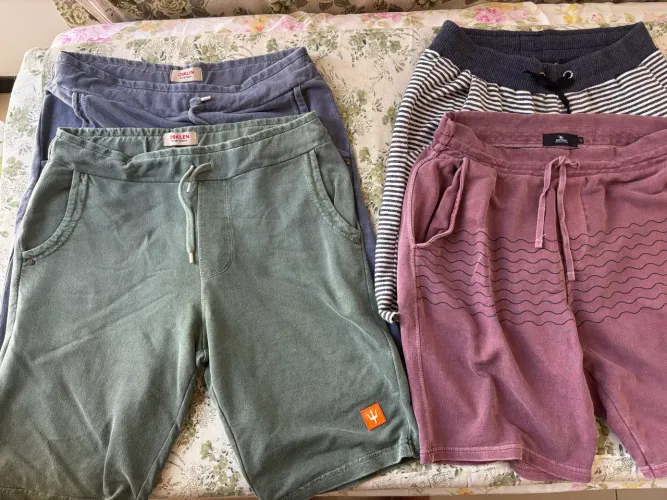 Kit 4 Bermudas Moletom