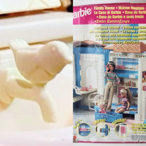Torneira de pássaro para Barbie Family House