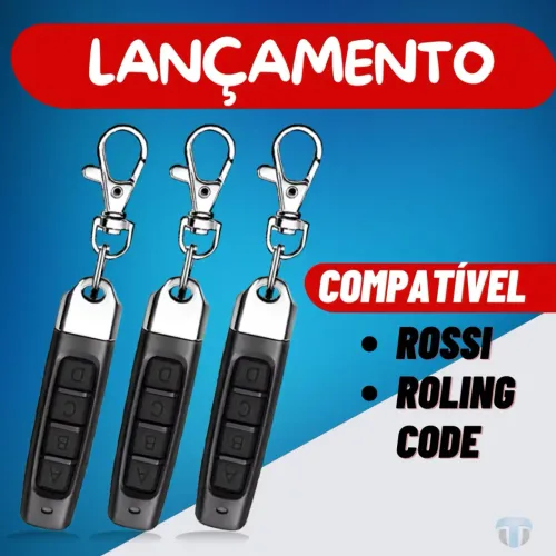 Controle de Portão Rossi 4 botões Lançamento