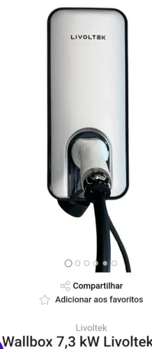 Carregador veicular Whallbox livoltek 7,3 kw (novo)