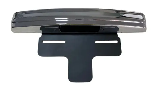 Suporte da Placa Rural Ford Willys 60 à 79 Traseira com Moldura Cromada