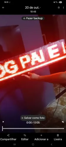 Vendo letreiro de led com Wi-Fi que troca o nome,está excelente estado