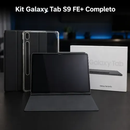 Galaxy Tab S9 FE+ Kit Completo ? S Pen, 3 Capas e Película