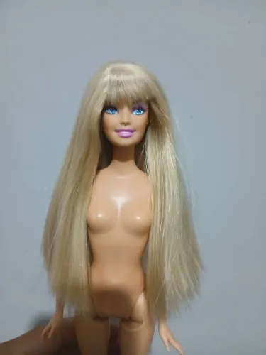 Barbie franja cabelo longo
