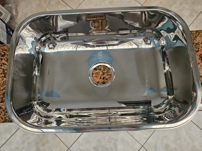Cuba de Cozinha Inox Tecnocuba Aço 304 - Nova / Sem Uso
