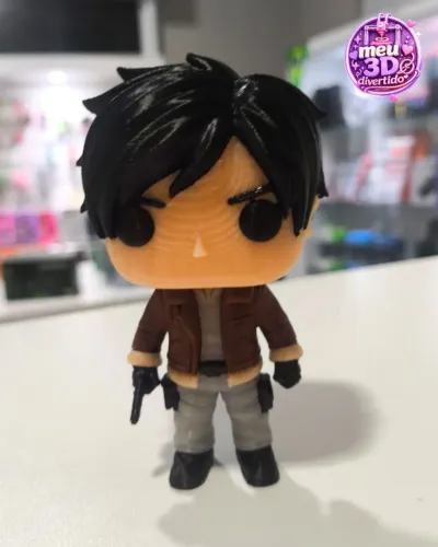 Funko Pop Leon resident evil impressão 3d