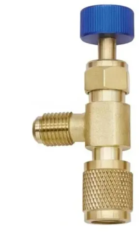 Válvula de serviço gás R22 1/4 SAE FÊMEA X 1/4 SAE MACHO 