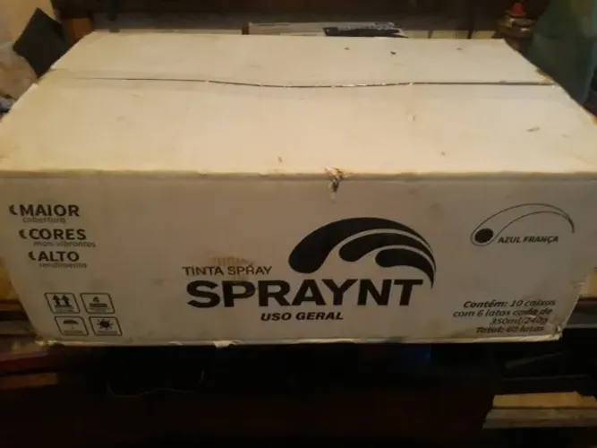 Tinta Spray Spraynt - Azul França | Caixa Fechada com 60 Unidades