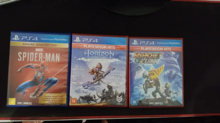 kit com 3 jogos de ps4/ps5 mídia fisica.