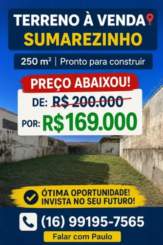 Terreno 250 M2 no Sumarezinho em Ribeirão Preto