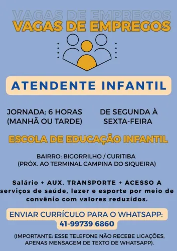 ATENDENTE INFANTIL