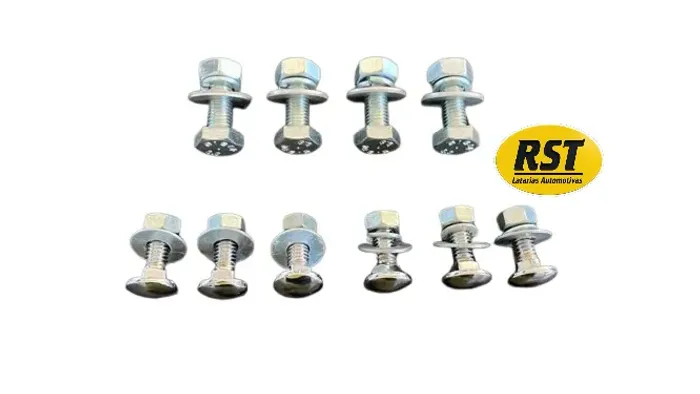 Kit Parafuso Para-choque Dianteiro Ford F-100 1953 à 1961 Cromado 10 Peças