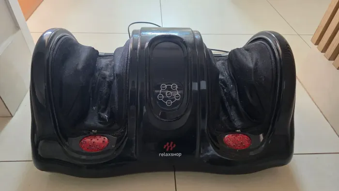 Massageador elétrico portátil pelo pés Relaxshop Foot Massager preto