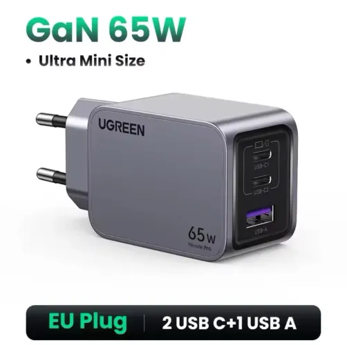 Carregador GaN 65W - UGREEN (LACRADO)