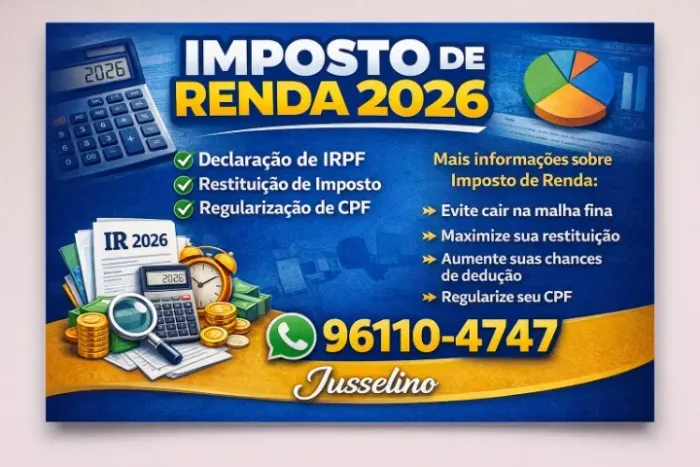 Imposto de renda 2026 sp centro