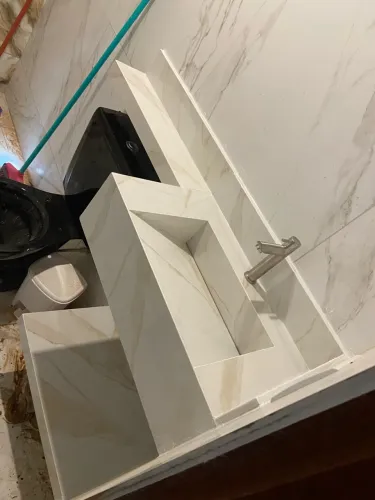 Lavatório em porcelanato
