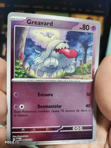 Carta Pokémon Greavarde Mega evolução