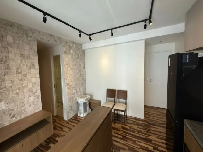 Apartamento para locação no Brooklin , 1 quarto, escritírio,1 banheiro e 1 vaga na garagem