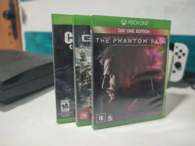 3 Jogos Xbox One Originais - Gears 4, MGS V e COD Ghosts