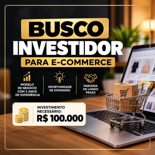 Busco Investidor para E-commerce - R$ 100 mil