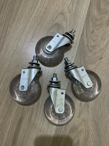 4 rodinhas Rodízios espiga giratório 3 polegadas gel (50kg) - SCHIOPPA