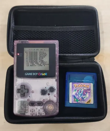 Game Boy Color com Pokemon Crystal Original