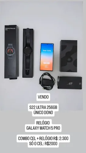 Samsung Galaxy S22 Ultra + Galaxy Watch 5 Pro