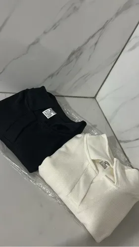 Polo old money canelada com gola italiana slim