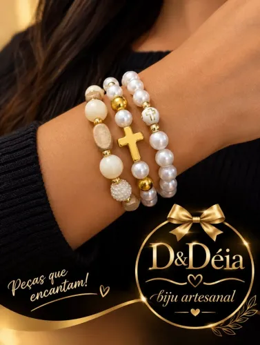 Pulseira artesanal nova" D&Déia biju